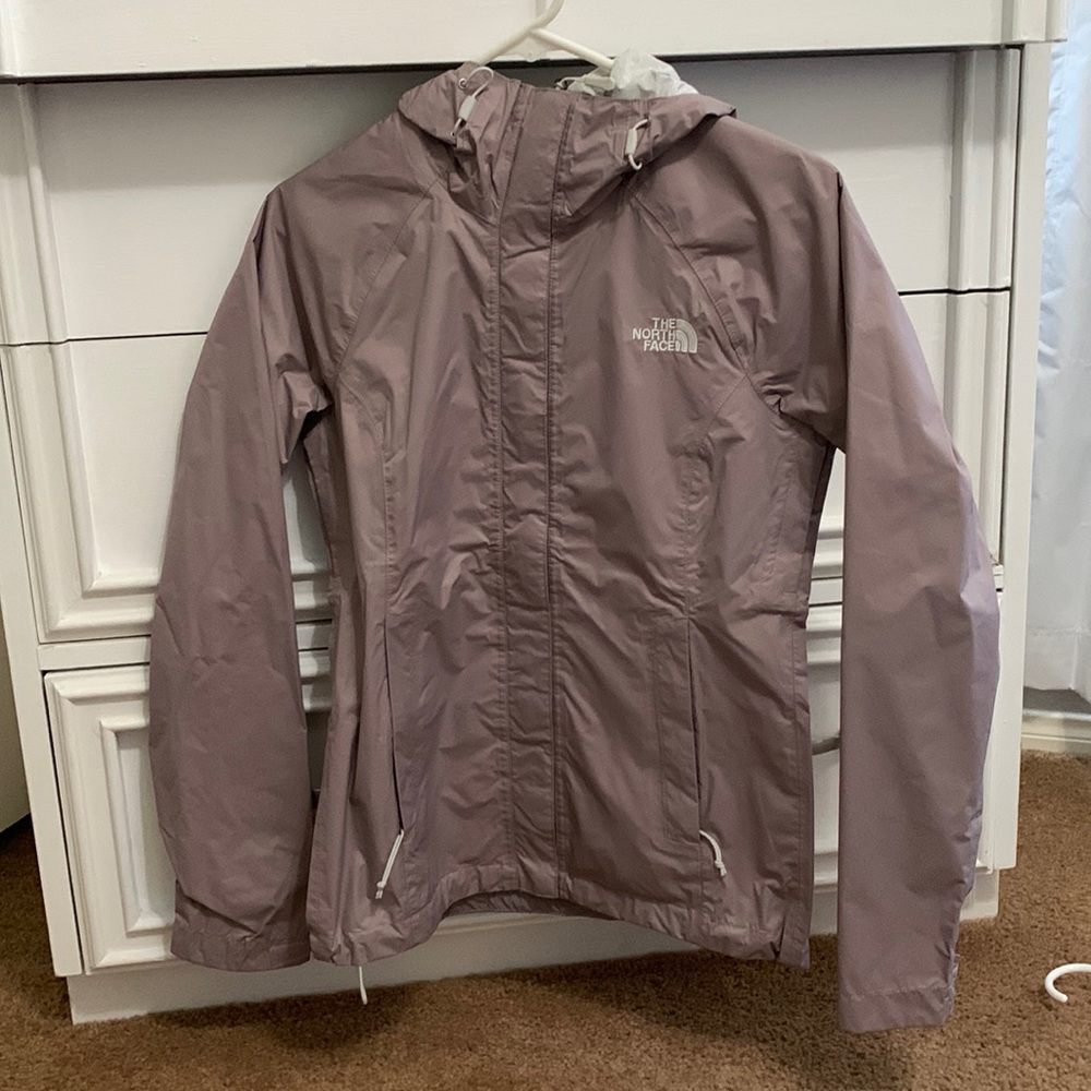 Lavender north face waterproof jacket